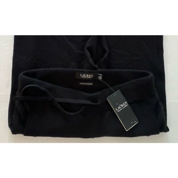 Lauren Ralph Lauren Women Sz Small Black Washable Cashmere Jogger Pants - Picture 5 of 11